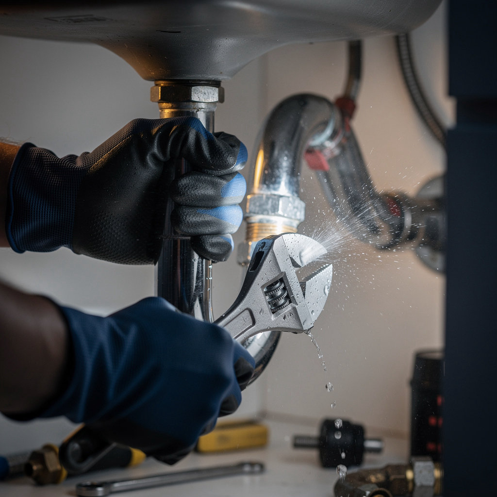 Nashville Pro Plumbers emergency plumber responding to a burst pipe repair in a Nashville home